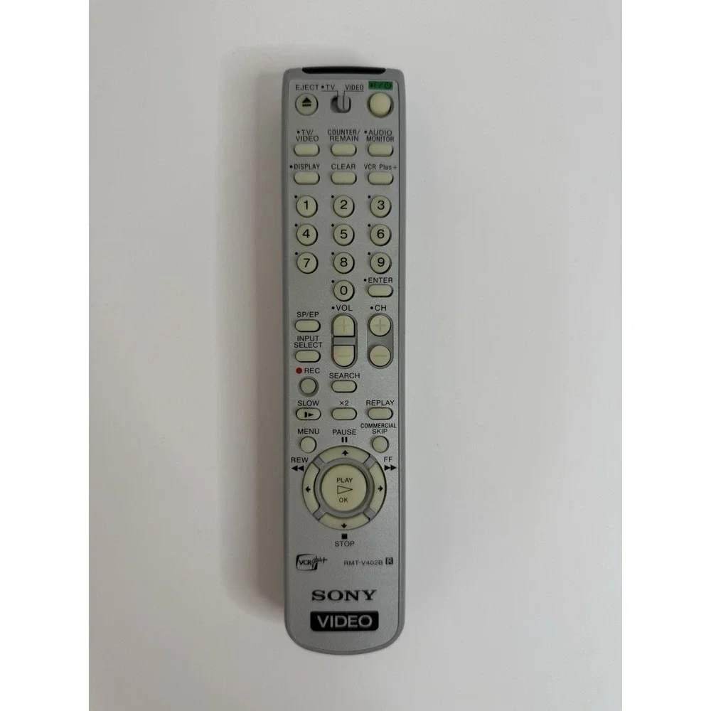 Sony RMT-V402B VCR Plus TV Video Remote Control Genuine OEM‎ - Tested Works